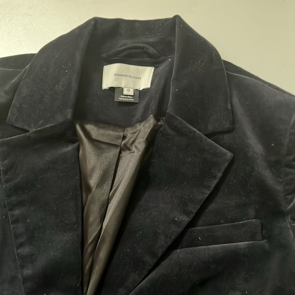 Current Elliott Women's corduroy Show Coat Blazer Size 0 - Picture 2 of 6